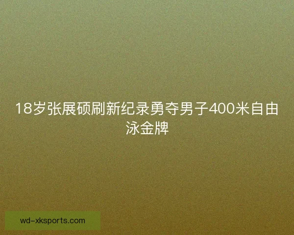 18岁张展硕刷新纪录勇夺男子400米自由泳金牌 18岁张展硕刷新纪录勇夺男子400米自由泳金牌